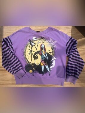Purple Girl Sweater Disney L 10/12 The Nightmare Before Christmas